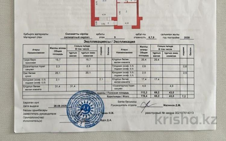 3-бөлмелі пәтер · 120 м² · 9/10 қабат, мкр. Алтын орда, бағасы: 48.6 млн ₸ в Актобе — фото 2