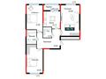 3-бөлмелі пәтер · 98.78 м², Е 882 9/1, бағасы: ~ 44.5 млн ₸ в Астане, Нура р-н — фото 3