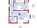 1-бөлмелі пәтер · 39.31 м², мкр Дарабоз, Бауыржана Момышулы 11/12а, бағасы: ~ 32 млн ₸ в Алматы, Алатауский р-н — фото 3