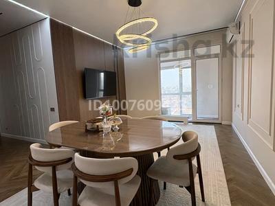 3-комнатная квартира · 75.6 м² · 11/12 этаж, мкр Тараз, Рыскулова за 75 млн 〒 в Шымкенте, Аль-Фарабийский р-н