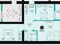 2-бөлмелі пәтер · 59.72 м² · 4/9 қабат, Толе би 10/1, бағасы: 36.5 млн ₸ в Астане, Есильский р-н