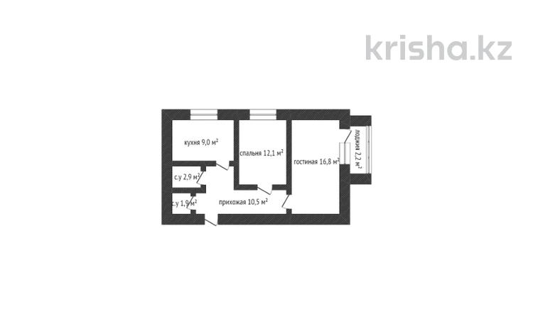 2-комнатная квартира, 53 м², 2/5 этаж, Габдуллина 43 за 28 млн 〒 в Кокшетау — фото 2