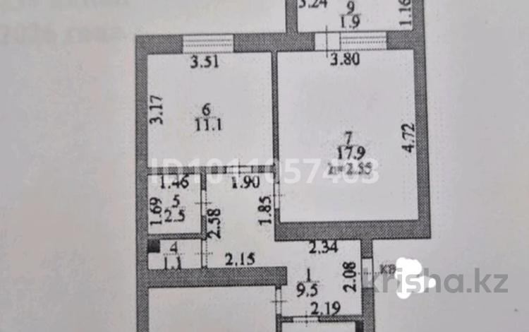 3-комнатная квартира · 70.7 м² · 4/5 этаж, Торайгырова 8 — Пересечение Республики- Богенбая за 31.5 млн 〒 в Астане, р-н Байконур — фото 32