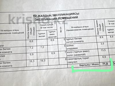 Отдельный дом · 4 комнаты · 71 м² · 5 сот., мкр. Зачаганск пгт 118 — Р-н птица фабрика за 13 млн ₸ в Уральске