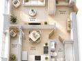 1-бөлмелі пәтер · 40.55 м², Улы Дала 36, бағасы: 31.5 млн ₸ в Астане, Нура р-н