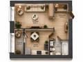 1-бөлмелі пәтер · 40.55 м², Улы Дала 36, бағасы: 31.5 млн ₸ в Астане, Нура р-н — фото 2
