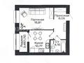 1-бөлмелі пәтер · 40.55 м², Улы Дала 36, бағасы: 31.5 млн ₸ в Астане, Нура р-н — фото 19