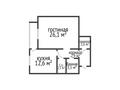 1-бөлмелі пәтер · 56.2 м² · 2/6 қабат, 5 Апреля 34A, бағасы: 26.5 млн ₸ в Костанае — фото 22