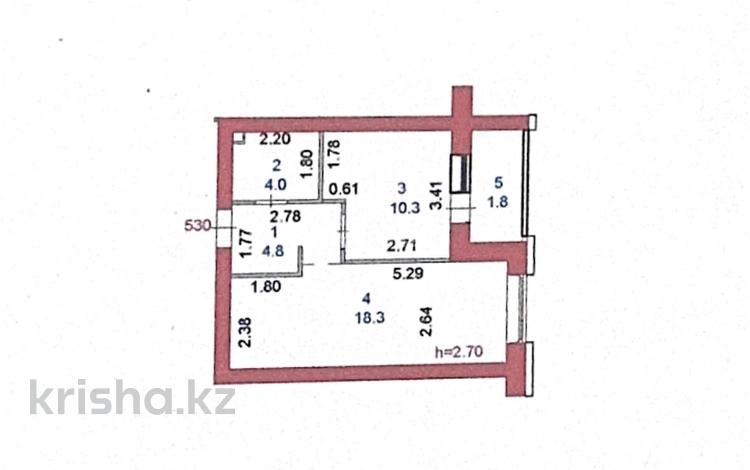 1-комнатная квартира · 40 м² · 7/10 этаж, Ж.Нажимеденова 13 — А51 за 24.5 млн ₸ в Астане, Алматы р-н — фото 43