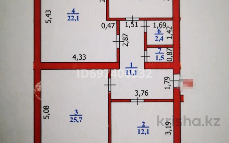 3-комнатная квартира · 87 м² · 5/5 этаж · помесячно, Кадыр-Мырза Али — Кадыр-Мырза Али дом 8 за 300 000 〒 в Уральске — фото 13