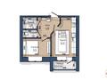 1-бөлмелі пәтер · 36.5 м² · 4/9 қабат, ул. Ораза Татеулы 12П, бағасы: 13.5 млн ₸ в Актобе, мкр Авиатор — фото 2