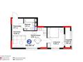 2-бөлмелі пәтер · 43 м² · 9/14 қабат, Туран 55/14, бағасы: 26 млн ₸ в Астане, Нура р-н — фото 4