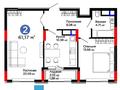 2-бөлмелі пәтер · 61.17 м² · 9/12 қабат, Турар Рыскулов 18/1, бағасы: ~ 42 млн ₸ в Астане, Есильский р-н — фото 2