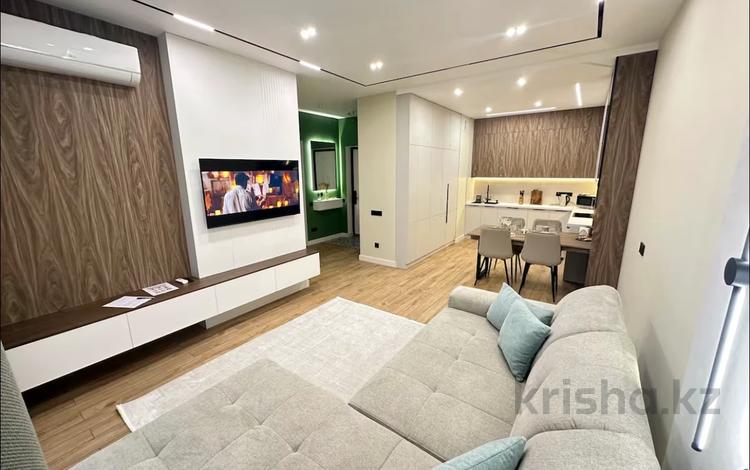 2-бөлмелі пәтер · 65 м² · 12 қабат, Розыбакиева 197/2, бағасы: 35 000 ₸ в Алматы, Бостандыкский р-н — фото 2