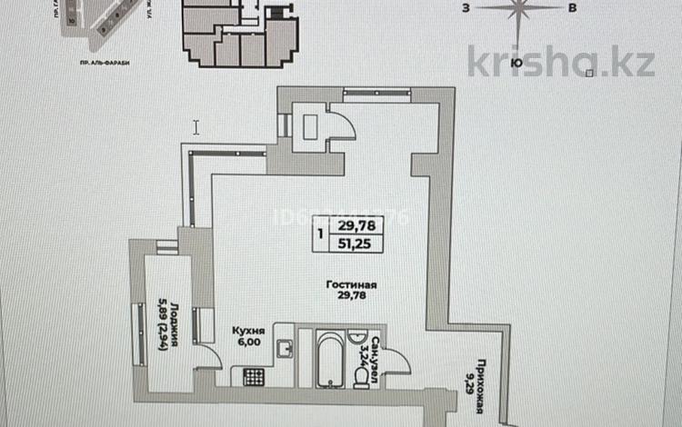 2-комнатная квартира, 60 м², 16/20 этаж, Гагарина 310 — Аль-Фараби за 58 млн 〒 в Алматы, Бостандыкский р-н — фото 3
