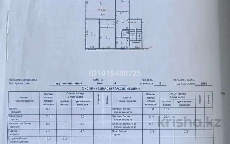 5-бөлмелі пәтер · 90.3 м² · 4/5 қабат, Астана 7 — Центр города, бағасы: 29 млн ₸ в Аксу — фото 2
