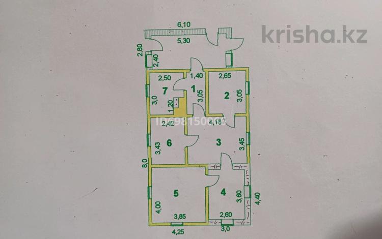 Отдельный дом · 4 комнаты · 70 м² · 5 сот., Дзержинского 23 за 24 млн 〒 в Кокшетау — фото 2