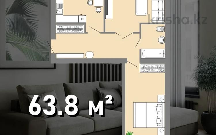 2-бөлмелі пәтер, 63.8 м², 4/5 қабат, Набережная, бағасы: ~ 21.1 млн 〒 в Петропавловске — фото 6