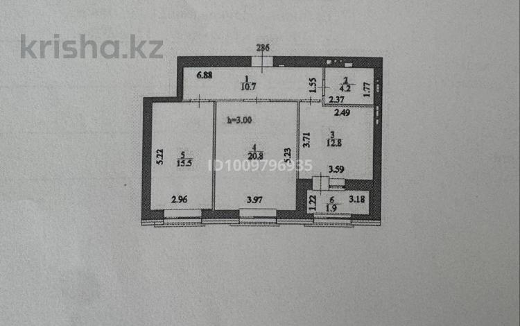 2-бөлмелі пәтер · 69.9 м² · 7/9 қабат, Шамши Калдаяков 12 — Калдаякова, бағасы: 61 млн ₸ в Астане, Сарайшык р-н — фото 2