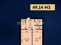 1-бөлмелі пәтер · 49 м² · 4/7 қабат, 41-й мкр 2, бағасы: 11.7 млн ₸ в Актау — фото 3