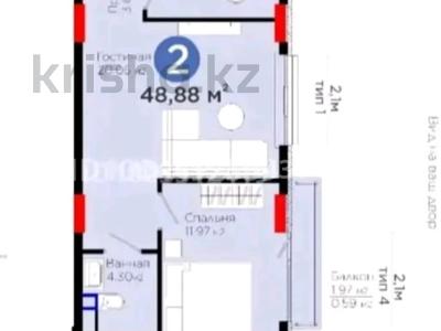 2-комнатная квартира · 49 м² · 8/9 этаж, Туран 55/16 за 37 млн ₸ в Астане, Нура р-н
