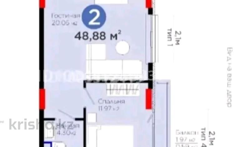 2-комнатная квартира · 49 м² · 8/9 этаж, Туран 55/16 за 37 млн ₸ в Астане, Нура р-н — фото 2