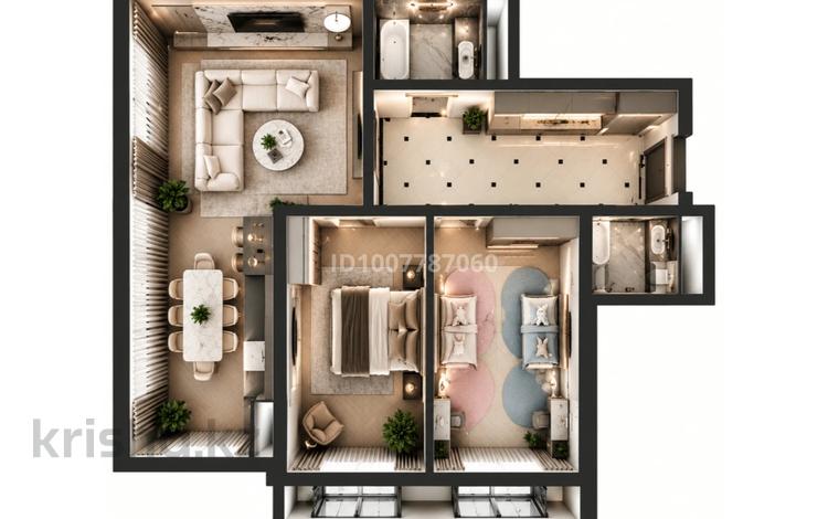 3-бөлмелі пәтер · 103.4 м² · 9/12 қабат, Аскарова 8, 8/1, 8/2, 8/3 — Саина, бағасы: ~ 94.8 млн ₸ в Алматы — фото 26