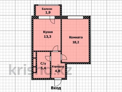 1-комнатная квартира, 44 м², 7/7 этаж, пр. Аль-Фараби 16 за 22 млн 〒 в Астане, Есильский р-н