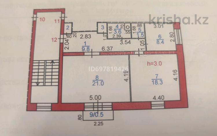 2-бөлмелі пәтер, 63.7 м², 2/2 қабат, Майкудук, архитектурная 16 — остановка трест район ДК, бағасы: 16 млн 〒 в Караганде, Алихана Бокейханова р-н — фото 2