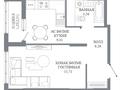 1-комнатная квартира · 36.19 м² · 5/14 этаж, Пересечение ул. Калдаякова и ул. Жургенова за 21.4 млн ₸ в Астане — фото 2