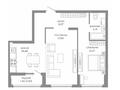 2-комнатная квартира · 57.34 м², Толе би 43 за ~ 33.1 млн ₸ в Астане, Нура р-н — фото 3