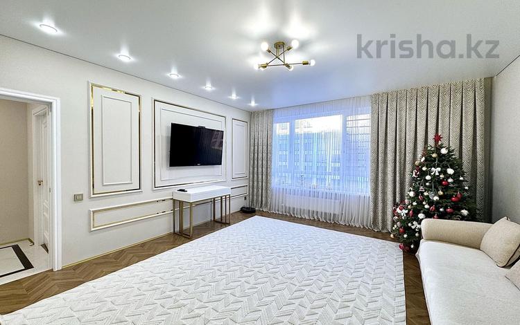 3-комнатная квартира · 91 м² · 5/9 этаж, Нажимеденова 23/1 — Нурмагамбетова за 70 млн 〒 в Астане, Алматы р-н — фото 2