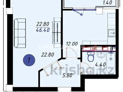 1-бөлмелі пәтер · 40 м² · 1/9 қабат, Шоссе Северное кольцо 92/10 — кенжехан базар, бағасы: 18.5 млн ₸ в Алматы, Алатауский р-н