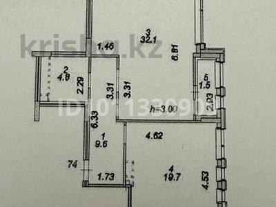 2-комнатная квартира · 67.7 м² · 7/8 этаж, Абубакир Тыныбаев 10 за 63 млн ₸ в Астане, Алматы р-н