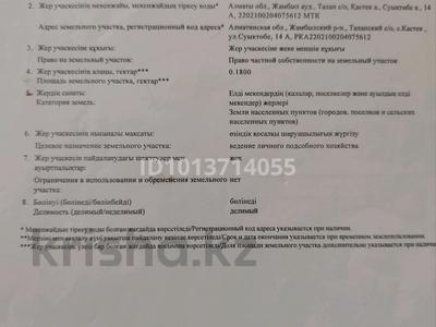 Отдельный дом · 3 комнаты · 63.1 м² · 18 сот., Суык тобе 14а за 3 млн ₸ в Каракастеке