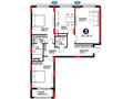 3-бөлмелі пәтер · 101.29 м², Турар Рыскулова 18/6, бағасы: ~ 78.7 млн ₸ в Астане, Есильский р-н — фото 3