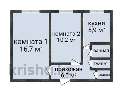 2-комнатная квартира · 43.5 м² · 1/5 этаж, Шаяхметова 171 за 17 млн ₸ в Костанае
