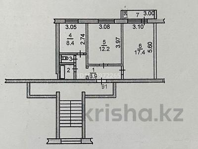 2-бөлмелі пәтер · 51.7 м² · 6/6 қабат, 7-ші шағым аудан, 7 мкрн. 9, бағасы: 23 млн ₸ в Костанае, 7-й микрорайон