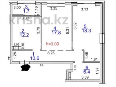 2-бөлмелі пәтер · 67 м² · 8/9 қабат, мкр Нуркент, Турара Рыскулова 2Б/1, бағасы: 42.5 млн ₸ в Алматы, Алатауский р-н