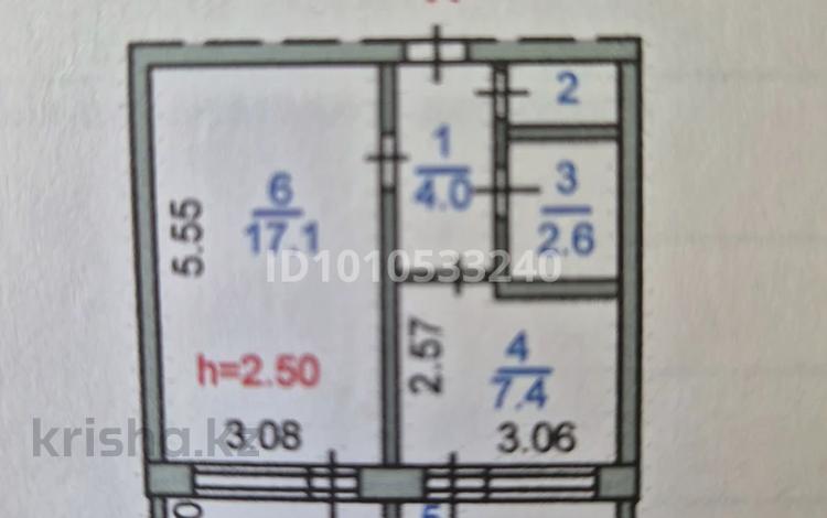 1-бөлмелі пәтер · 34 м² · 1/5 қабат, Гашека 6/1, бағасы: 17 млн ₸ в Костанае — фото 2
