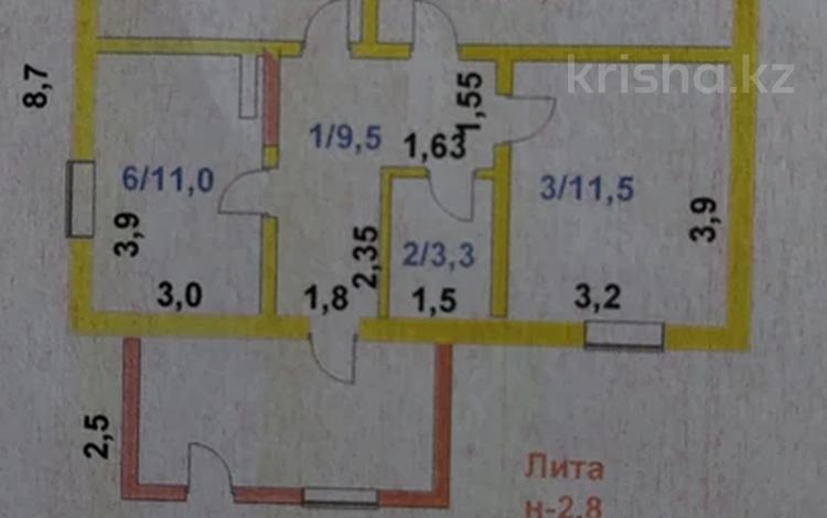 Отдельный дом • 3 комнаты • 70.5 м² • 25 сот., Улы дала 14 за 12 млн 〒 в Семеновке — фото 2
