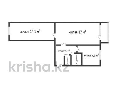 2-комнатная квартира, 45 м², 3/5 этаж, 50 лет Октября 19 за 10.3 млн 〒 в Рудном
