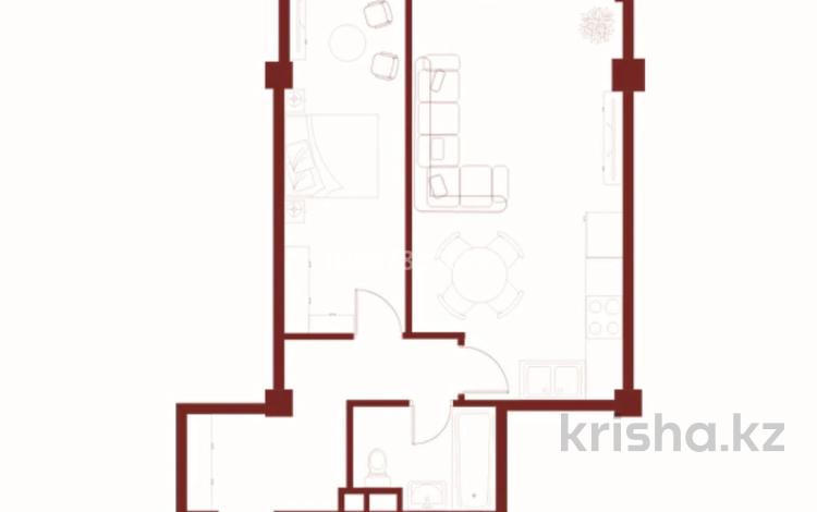 2-комнатная квартира, 56.5 м², 4/7 этаж, Илтипат 49 за 34.5 млн 〒 в Алматы, Наурызбайский р-н — фото 2