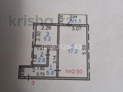 1-комнатная квартира, 32.4 м², 1/2 этаж, Узкоколейная 2/3 — Около школы номер 25 за 11 млн 〒 в Костанае