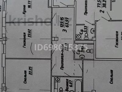 3-комнатная квартира · 123 м² · 9/12 этаж, Мәңгілік Ел 21 за 55 млн 〒 в Астане, Есильский р-н