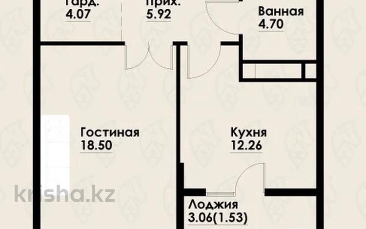 2-бөлмелі пәтер · 50 м² · 7/12 қабат, Макатаева - Байтурсынова 1, бағасы: 40 млн ₸ в Алматы, Алмалинский р-н — фото 2