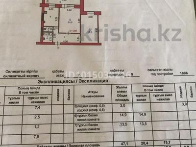 2-бөлмелі пәтер · 55 м² · 7/9 қабат, Ескі қала, Шернияз 23 — Продам 2-комнатную квартиру площадью 55 кв. м. Улучшенная планировка, бағасы: 15 млн ₸ в Актобе, Старый город