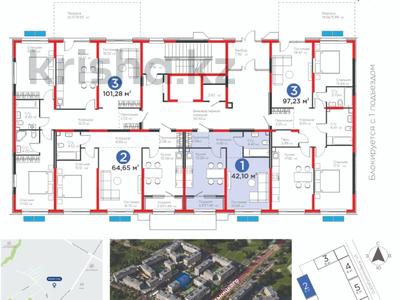1-бөлмелі пәтер · 42.1 м² · 2/6 қабат, Тараз 8/1, бағасы: 35 млн ₸ в Алматы, Турксибский р-н