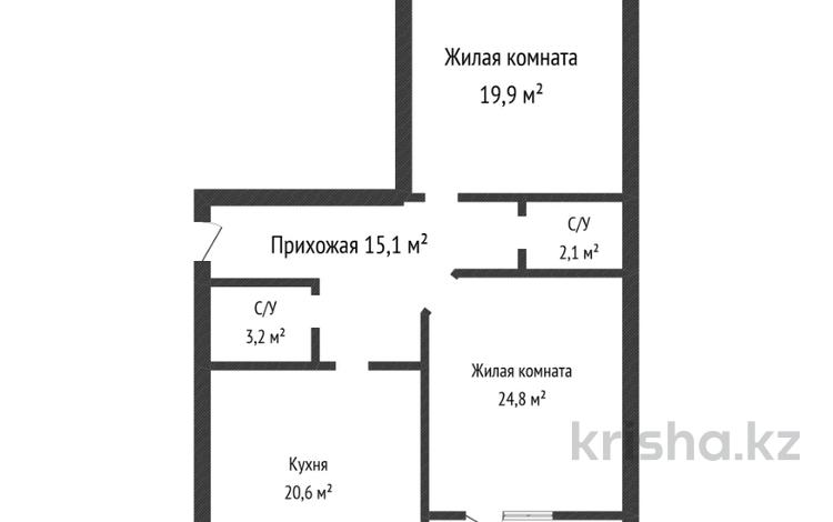 2-комнатная квартира · 90.7 м² · 4/6 этаж, мкр. Алтын орда за 31.7 млн ₸ в Актобе — фото 2