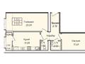 2-бөлмелі пәтер · 60 м² · 2/5 қабат, Кургальжинское шоссе 104, бағасы: 19.9 млн ₸ в Астане, Есильский р-н — фото 2